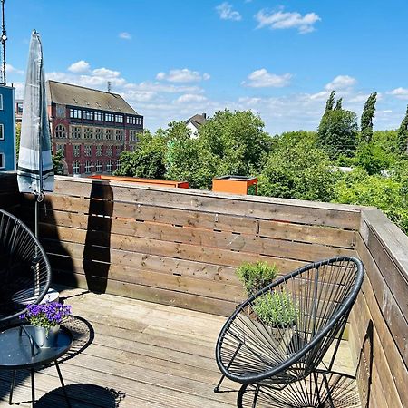 Feelslikehome - Urbane Altbauwohnung Mit Dachterasse& Parkplatz Bochum Buitenkant foto