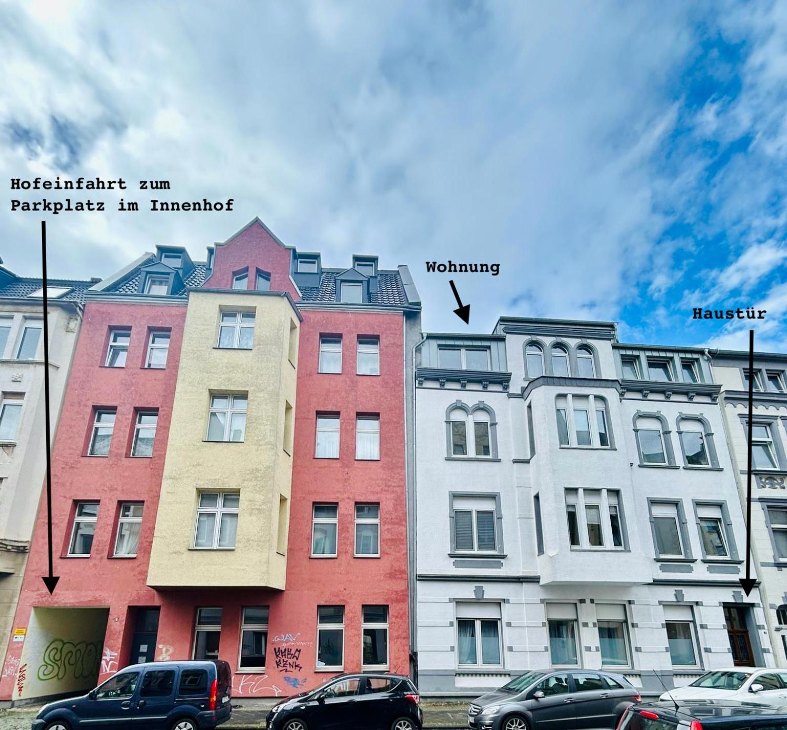 Feelslikehome - Urbane Altbauwohnung Mit Dachterasse& Parkplatz Bochum Buitenkant foto